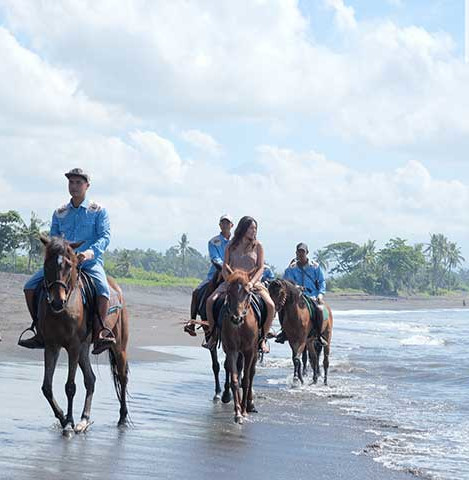 Desa Pramana Swan activities horse riding